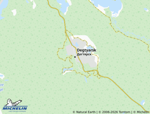 MICHELIN-Landkarte Degtyarsk - ViaMichelin