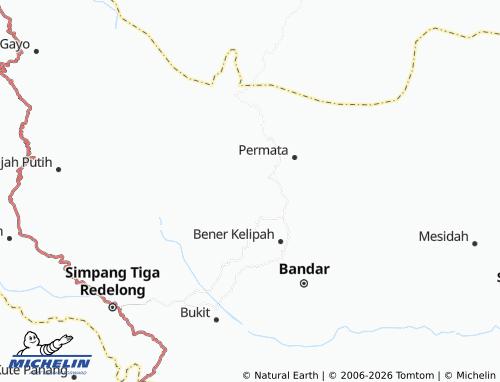 Mappa MICHELIN Bintang Bener - ViaMichelin