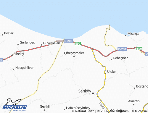 Mappa MICHELIN Çifteçeşmeler - ViaMichelin