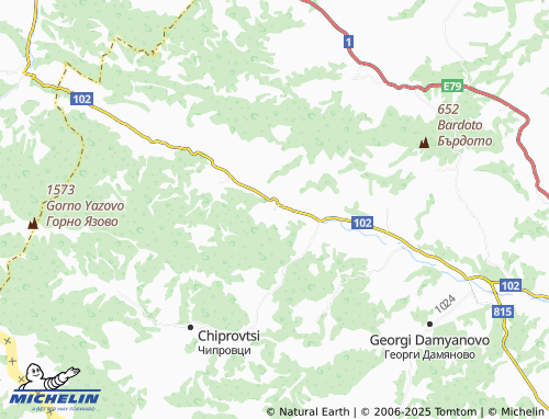 MICHELIN Mitrovtsi map - ViaMichelin
