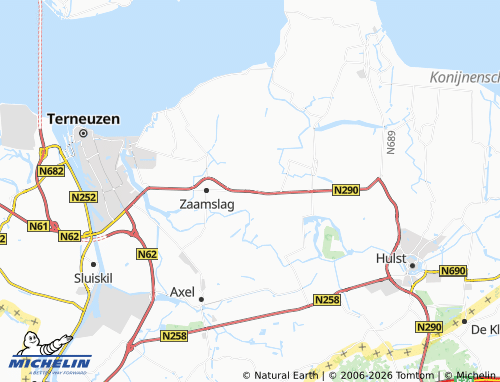 Carte MICHELIN Zaamslagveer - ViaMichelin