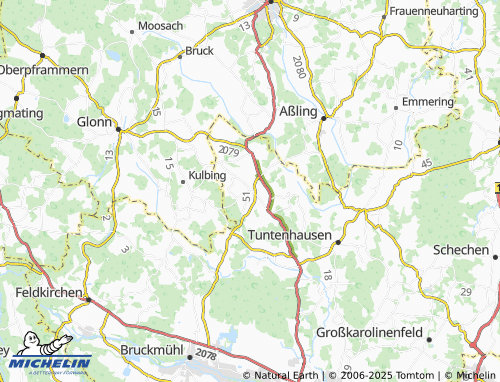 MICHELIN-Landkarte Biberg - ViaMichelin