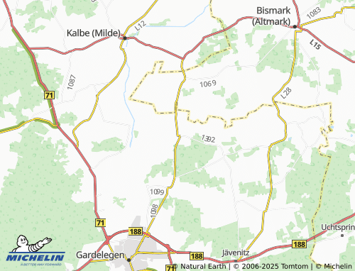 MICHELIN Algenstedt map - ViaMichelin