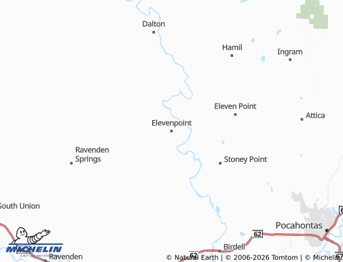 Kaart MICHELIN Elevenpoint - ViaMichelin