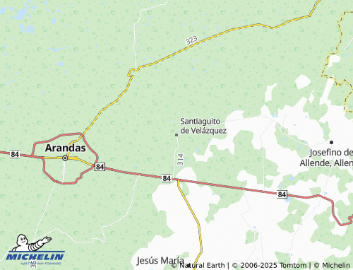 MICHELIN Santiaguito de Velázquez map - ViaMichelin