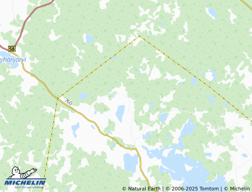 MICHELIN Junganperä map - ViaMichelin