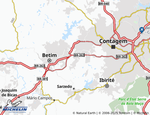 MICHELIN Santa Cruz map - ViaMichelin