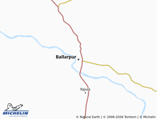 Kaart MICHELIN Ballarpur - ViaMichelin