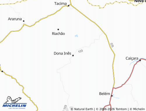 Mapa MICHELIN Dona Inês - ViaMichelin