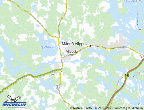MICHELIN Vilppula map - ViaMichelin