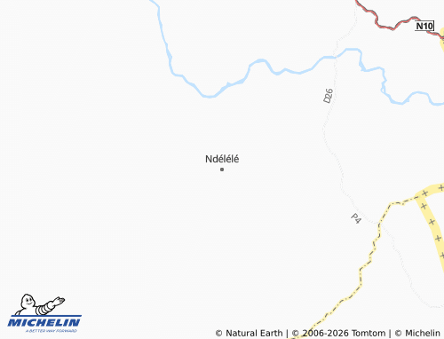 MICHELIN Ndélélé map - ViaMichelin