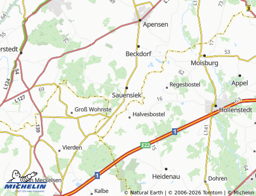 MICHELIN Bredenhorn map - ViaMichelin