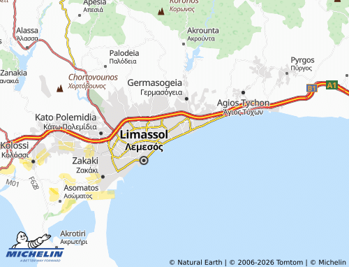 MICHELIN-Landkarte Agios Georgios Fragoudi - ViaMichelin