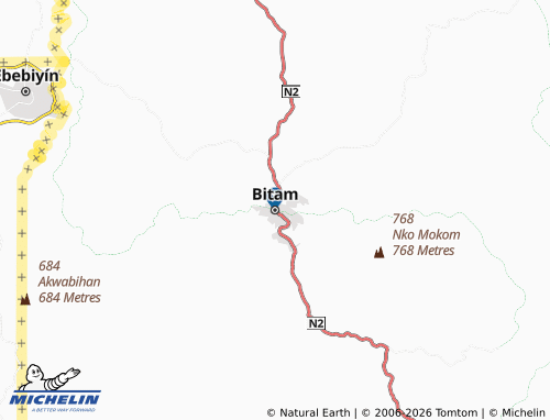 MICHELIN Bitam map - ViaMichelin