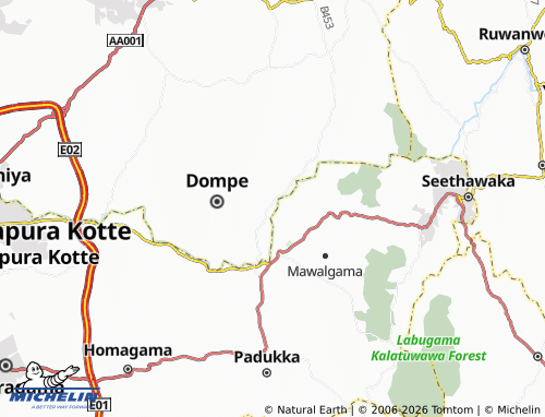 Mappa MICHELIN Kapugoda - ViaMichelin