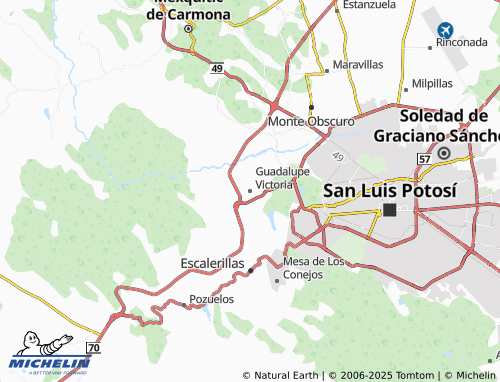 Mappa MICHELIN Guadalupe Victoria - ViaMichelin