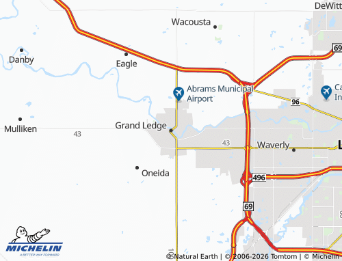 Mappa MICHELIN Grand Ledge - ViaMichelin