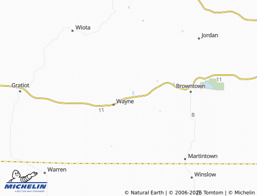 Carte MICHELIN South Wayne - ViaMichelin
