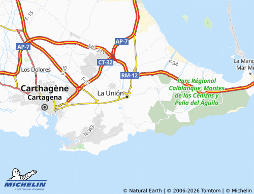 Mappa MICHELIN La Unión - ViaMichelin