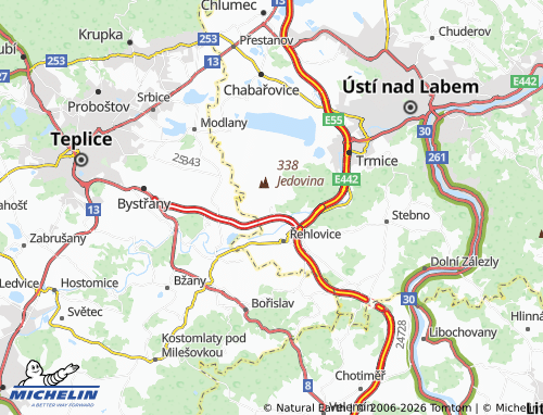 Kaart MICHELIN Habří - ViaMichelin