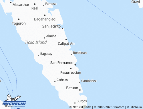 MICHELIN Benitinan map - ViaMichelin