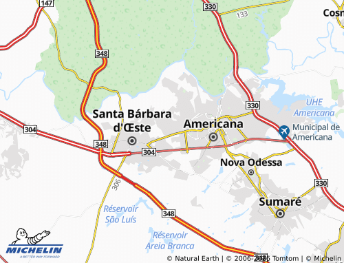 Carte MICHELIN Pérola - ViaMichelin