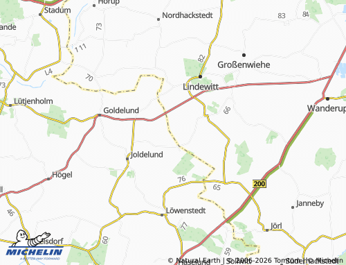 MICHELIN Sillerupfeld map - ViaMichelin