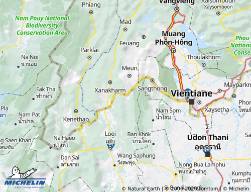 Mapa MICHELIN Amphoe Pak Chom - ViaMichelin