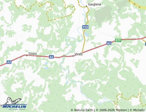 Mapa MICHELIN Vireši - ViaMichelin