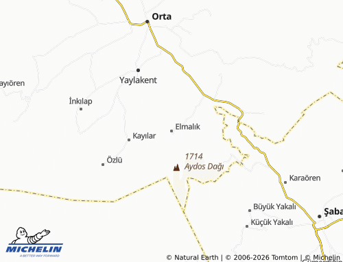 MICHELIN Elmalık map - ViaMichelin