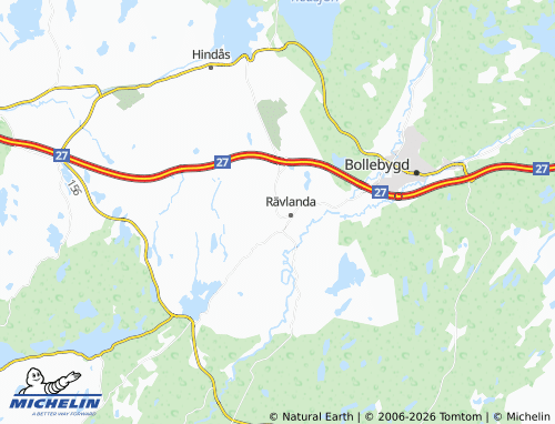 Carte MICHELIN Bråtared - ViaMichelin