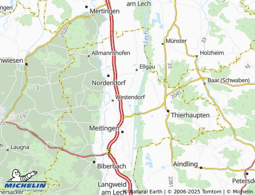 MICHELIN Ostendorf map - ViaMichelin