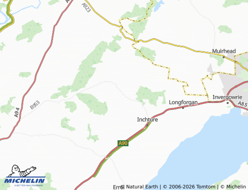 Mappa MICHELIN Abernyte - ViaMichelin