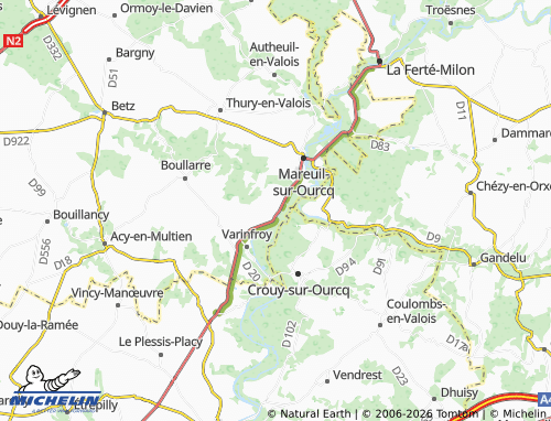 Mapa MICHELIN Neufchelles - ViaMichelin