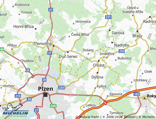 Mapa MICHELIN Druztová - ViaMichelin