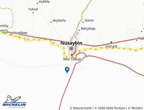 MICHELIN Mor Yakup map - ViaMichelin