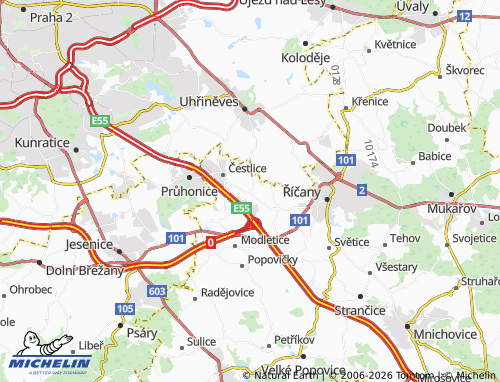 Mappa MICHELIN Nupaky - ViaMichelin