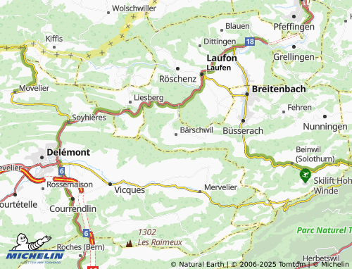 Mappa MICHELIN Bärschwil - ViaMichelin