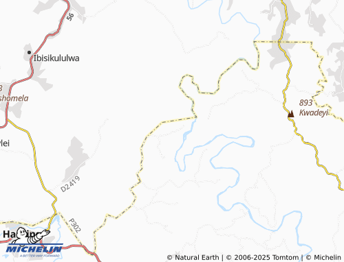 MICHELIN Umzokhanyoya map - ViaMichelin