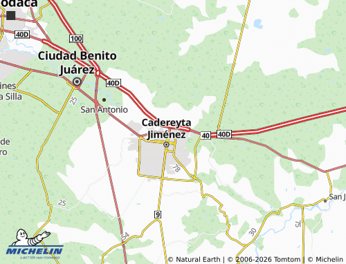 MICHELIN Jerónimo Trevi map - ViaMichelin