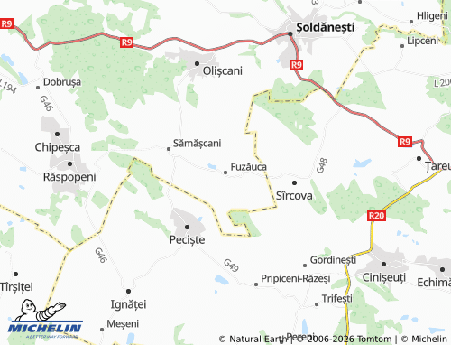 MICHELIN Fuzăuca map - ViaMichelin
