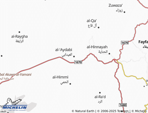 MICHELIN Al Aydabi map - ViaMichelin