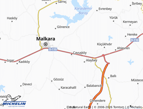 Mappa MICHELIN Çavuşköy - ViaMichelin