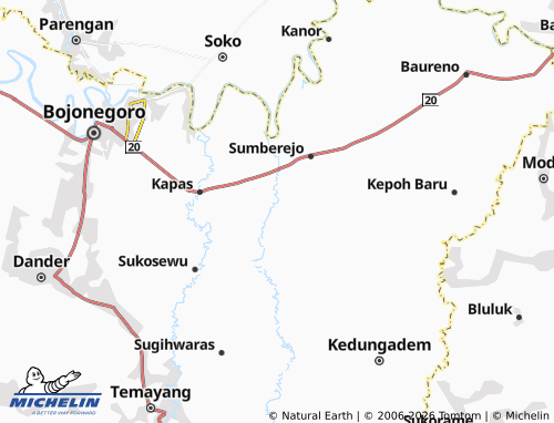 Mapa MICHELIN Penganten - ViaMichelin