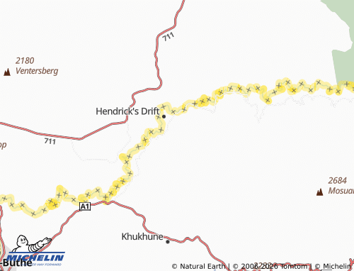 Mapa MICHELIN Taung - ViaMichelin