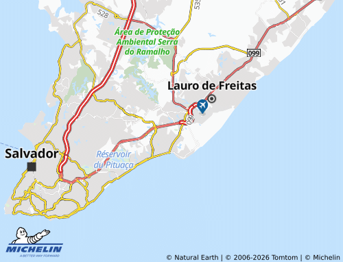 Mapa MICHELIN Itapuã - ViaMichelin