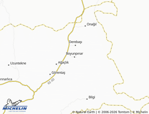 MICHELIN Boyunpınar map - ViaMichelin