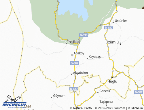MICHELIN Adaköy map - ViaMichelin