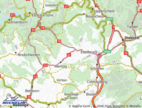 MICHELIN-Landkarte Oberfeulen - ViaMichelin