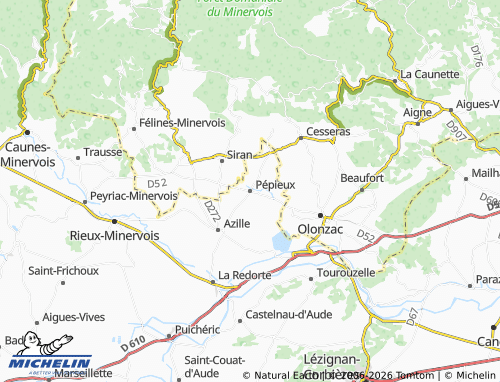MICHELIN Pépieux map - ViaMichelin